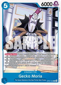 Gecko Moria (042) - 500 Years in the Future (OP07) #OP07-042 - Common One Piece Trading Card