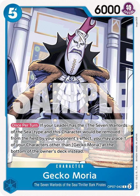 Gecko Moria (042) - 500 Years in the Future One Piece trading card