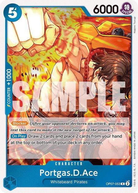 Portgas.D.Ace (053) - 500 Years in the Future One Piece trading card