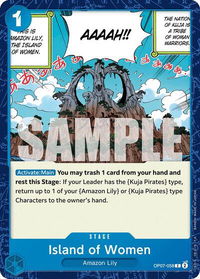 Island of Women - 500 Years in the Future (OP07) #OP07-058 - Common One Piece Trading Card