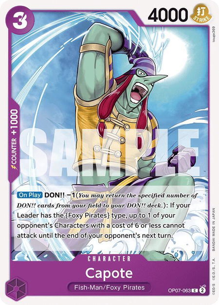 Capote - 500 Years in the Future One Piece trading card