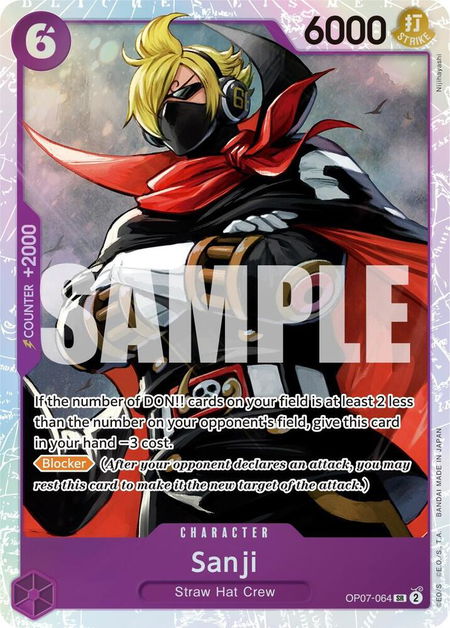Sanji - 500 Years in the Future One Piece trading card