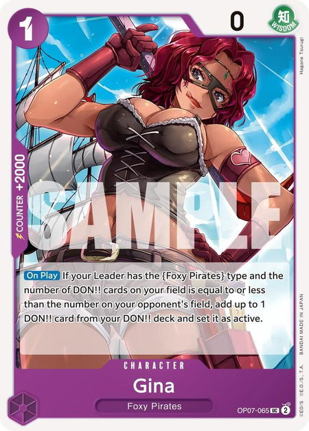 Gina - 500 Years in the Future One Piece trading card