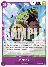 Pickles - 500 Years in the Future (OP07) #OP07-069 - Common One Piece Trading Card