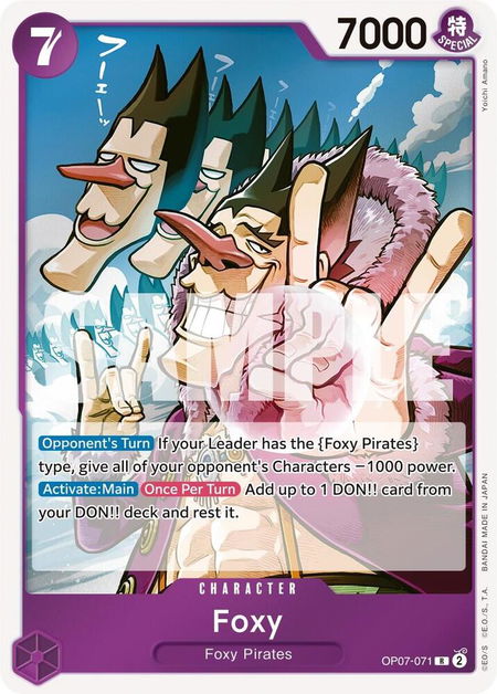 Foxy (071) - 500 Years in the Future One Piece trading card