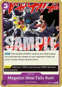 Megaton Nine-Tails Rush - 500 Years in the Future (OP07) #OP07-078 - Common One Piece Trading Card