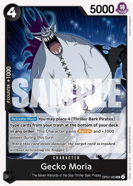 Gecko Moria (083) - 500 Years in the Future One Piece trading card