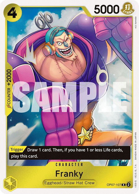 Franky - 500 Years in the Future One Piece trading card