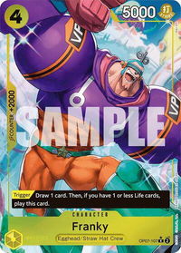 Franky (Parallel) - 500 Years in the Future (OP07) #OP07-107 - Rare One Piece Trading Card