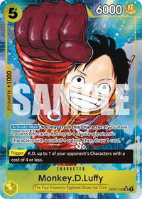 Monkey.D.Luffy (109) (Parallel) - 500 Years in the Future (OP07) #OP07-109 - Super Rare One Piece Trading Card