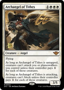 Archangel of Tithes - Prerelease Cards (PRE) #2s - Mythic Rare Magic: The Gathering Trading Card