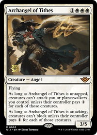Archangel of Tithes - Prerelease Cards (PRE) #2s - Mythic Magic: The Gathering Trading Card