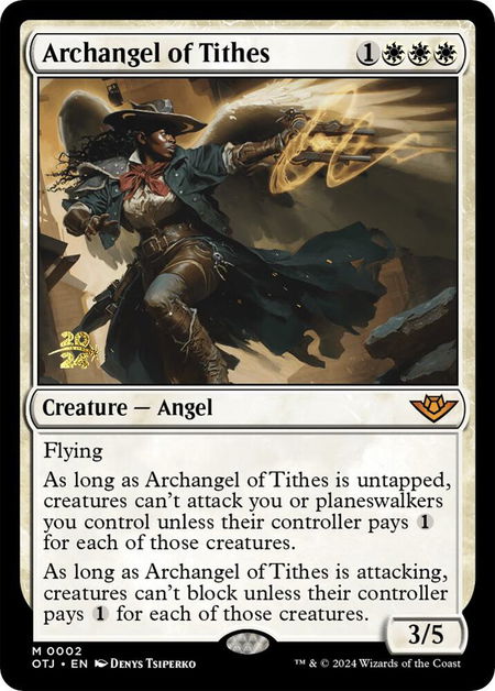Archangel of Tithes - Prerelease Cards Magic: The Gathering trading card