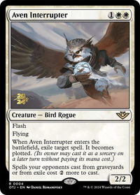 Aven Interrupter - Prerelease Cards (PRE) #4s - Rare Magic: The Gathering Trading Card