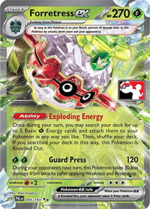 Forretress ex - Prize Pack Series Cards #005/193 - Double Rare Pokémon Trading Card