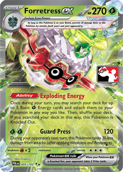 Forretress ex - Prize Pack Series Cards Pokémon trading card
