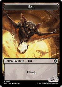 Bat Token - Outlaws of Thunder Junction: The Big Score (BIG) #1 - Token Magic: The Gathering Trading Card