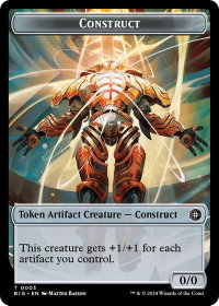 Construct Token - Outlaws of Thunder Junction: The Big Score (BIG) #3 - Token Magic: The Gathering Trading Card