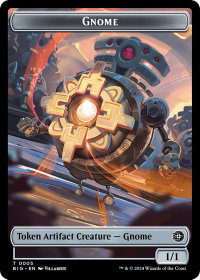 Gnome Token - Outlaws of Thunder Junction: The Big Score (BIG) #5 - Token Magic: The Gathering Trading Card