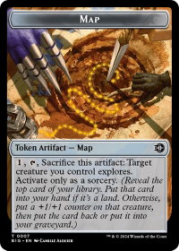 Map Token - Outlaws of Thunder Junction: The Big Score (BIG) #7 - Token Magic: The Gathering Trading Card