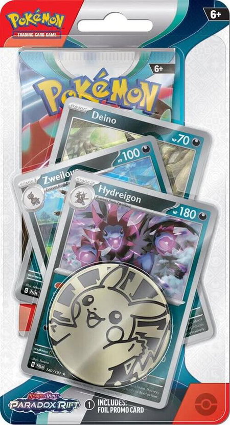 Paradox Rift Premium Checklane Blister [Hydreigon] - SV04: Paradox Rift Pokémon trading card