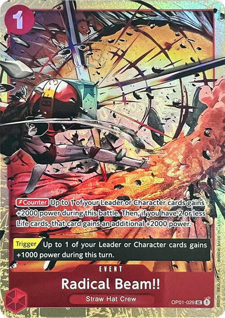 Radical Beam!! (Premium Card Collection -Best Selection Vol. 1-) - One Piece Promotion Cards One Piece trading card