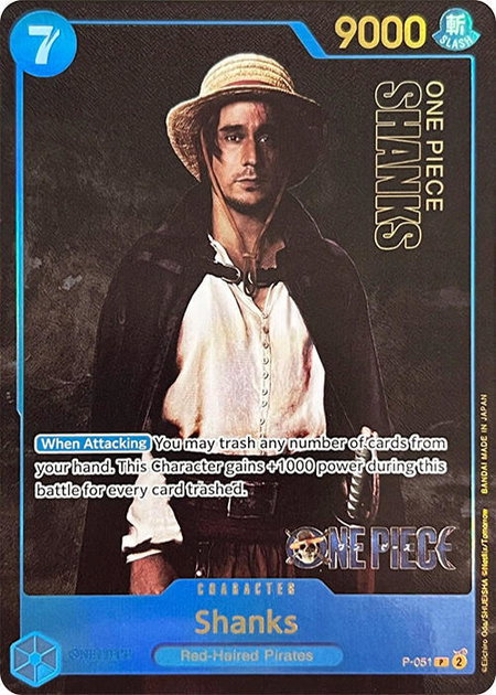 Shanks (Premium Card Collection -Live Action Edition-) - One Piece Promotion Cards One Piece trading card