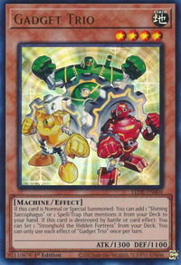 Gadget Trio - Legacy of Destruction (LEDE) #LEDE-EN004 - Ultra Rare YuGiOh Trading Card