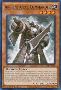 Ancient Gear Commander - Legacy of Destruction (LEDE) #LEDE-EN008 - Common / Short Print YuGiOh Trading Card