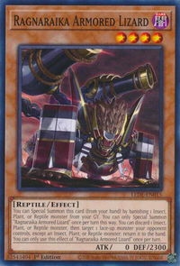 Ragnaraika Armored Lizard - Legacy of Destruction (LEDE) #LEDE-EN015 - Common / Short Print YuGiOh Trading Card