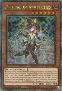 Nightmare Apprentice (Quarter Century Secret Rare) - Legacy of Destruction (LEDE) #LEDE-EN029 - Quarter Century Secret Rare YuGiOh Trading Card