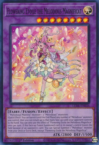Flowering Etoile the Melodious Magnificat - Legacy of Destruction YuGiOh trading card