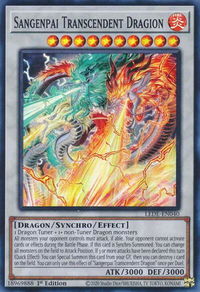 Sangenpai Transcendent Dragion - Legacy of Destruction (LEDE) #LEDE-EN040 - Super Rare YuGiOh Trading Card