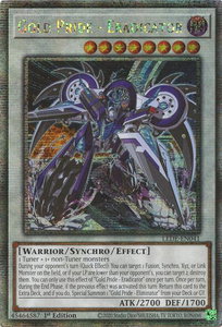 Gold Pride - Eradicator (Quarter Century Secret Rare) - Legacy of Destruction (LEDE) #LEDE-EN041 - Quarter Century Secret Rare YuGiOh Trading Card
