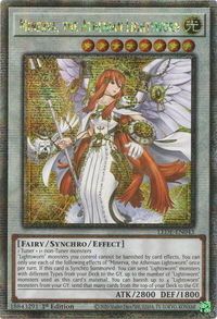 Minerva, the Athenian Lightsworn (Quarter Century Secret Rare) - Legacy of Destruction (LEDE) #LEDE-EN043 - Quarter Century Secret Rare YuGiOh Trading Card
