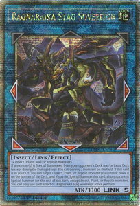 Ragnaraika Stag Sovereign (Quarter Century Secret Rare) - Legacy of Destruction (LEDE) #LEDE-EN050 - Quarter Century Secret Rare YuGiOh Trading Card