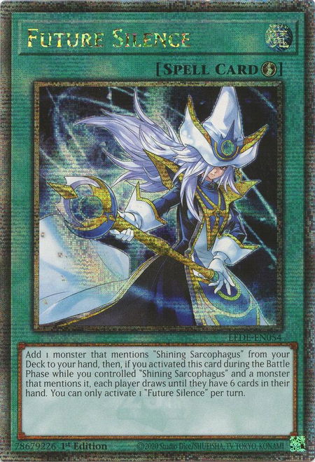 Future Silence (Quarter Century Secret Rare) trading card from Legacy of Destruction Future Silence (Quarter Century Secret Rare) - Legacy of Destruction YuGiOh trading card