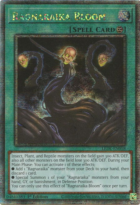 Ragnaraika Bloom (Quarter Century Secret Rare) - Legacy of Destruction YuGiOh trading card