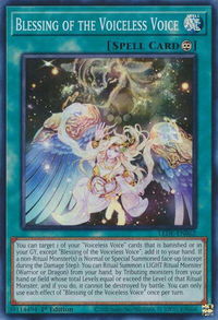Blessing of the Voiceless Voice - Legacy of Destruction (LEDE) #LEDE-EN062 - Super Rare YuGiOh Trading Card