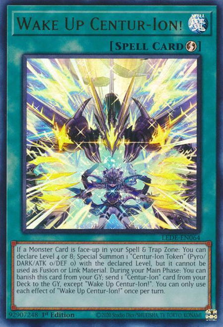 Wake Up Centur-Ion! - Legacy of Destruction YuGiOh trading card