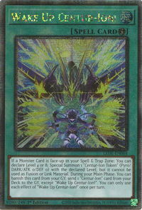 Wake Up Centur-Ion! (Quarter Century Secret Rare) - Legacy of Destruction (LEDE) #LEDE-EN064 - Quarter Century Secret Rare YuGiOh Trading Card