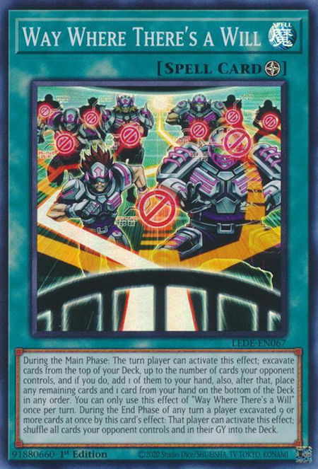 Way Where There's a Will trading card from Legacy of Destruction Way Where There's a Will - Legacy of Destruction YuGiOh trading card