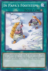 In Papa's Footsteps - Legacy of Destruction (LEDE) #LEDE-EN070 - Common / Short Print YuGiOh Trading Card