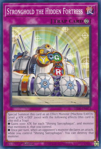 Stronghold the Hidden Fortress trading card from Legacy of Destruction Stronghold the Hidden Fortress - Legacy of Destruction YuGiOh trading card