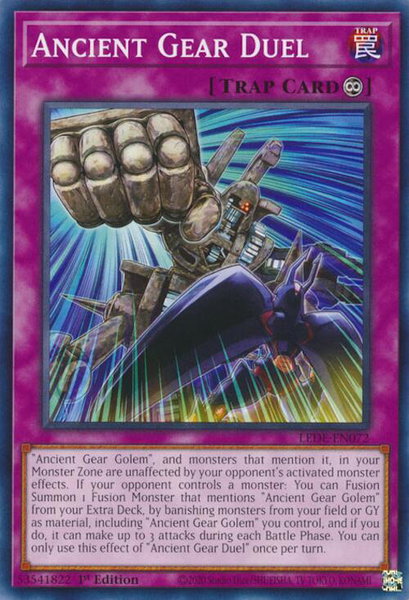 Ancient Gear Duel - Legacy of Destruction YuGiOh trading card