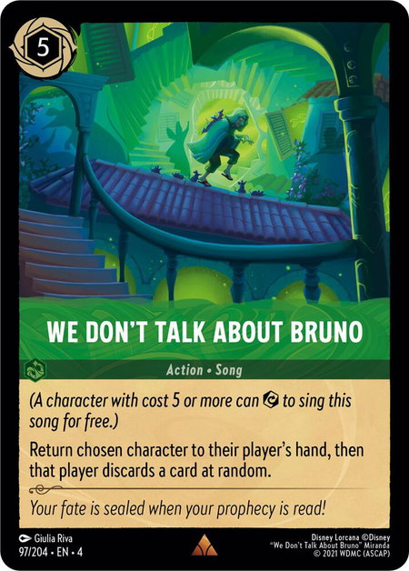 We Don't Talk About Bruno - Ursula's Return Disney Lorcana trading card