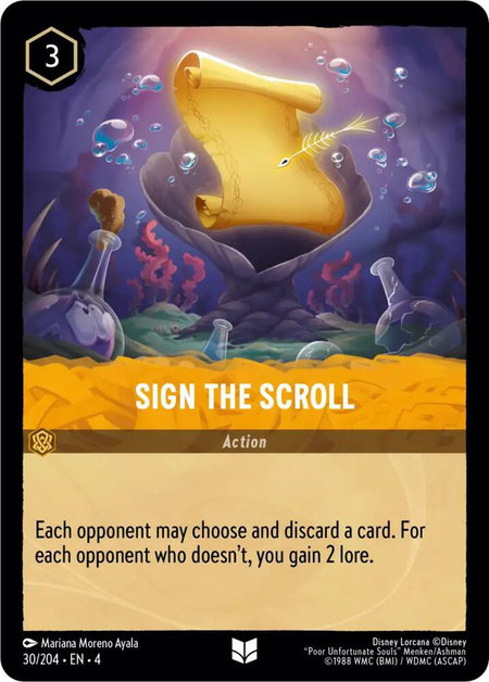Sign the Scroll - Ursula's Return Disney Lorcana trading card