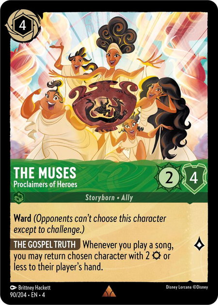 The Muses - Proclaimers of Heroes - Ursula's Return Disney Lorcana trading card