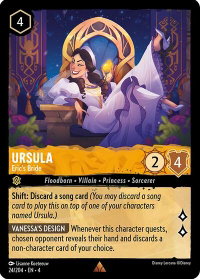 Ursula - Eric's Bride - Ursula's Return (4) #24/204 - Rare Disney Lorcana Trading Card