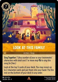 Look at This Family - Ursula's Return (4) #28/204 - Rare Disney Lorcana Trading Card